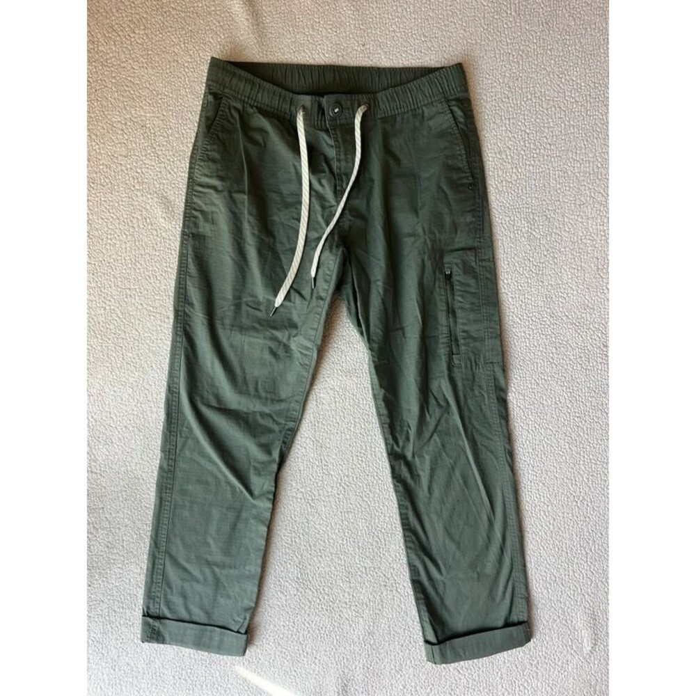 VUORI Women’s Ripstop Green Pants Medium Drawstring Tapered